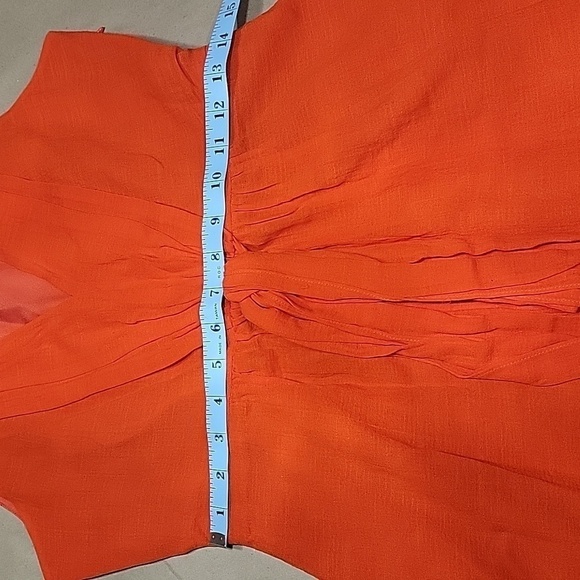 J Crew, Size 4 Elinor Dress, Orange / Reddish Poppy Color.  Sleeveless. EUC! - Picture 12 of 15